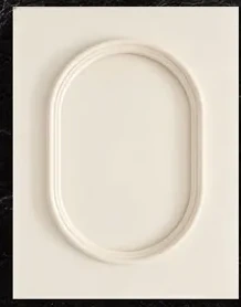 69 Oval frame - Light coffee