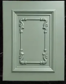 67 frame + Seahorse corner ornament - Muted green