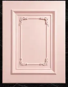 67 frame + Rose corner ornament - Powder rose