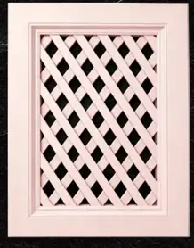29 frame + Lattice bars - Ivory  ( Lattice front )