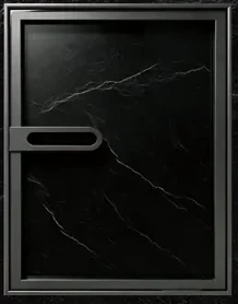 Classic U slim-frame glass front with matching U handle
