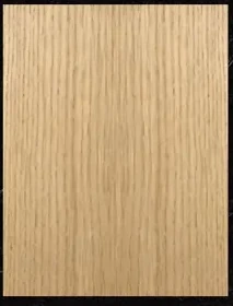 Straight-grain oak appearance · Flat front